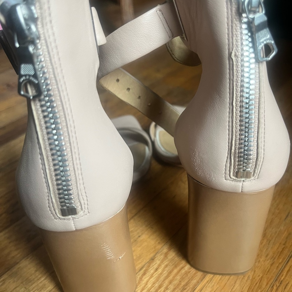 Rag & Bone ELLIS SANDAL Beige Ankle Strap Heels size 37 vguc - Picture 9 of 14